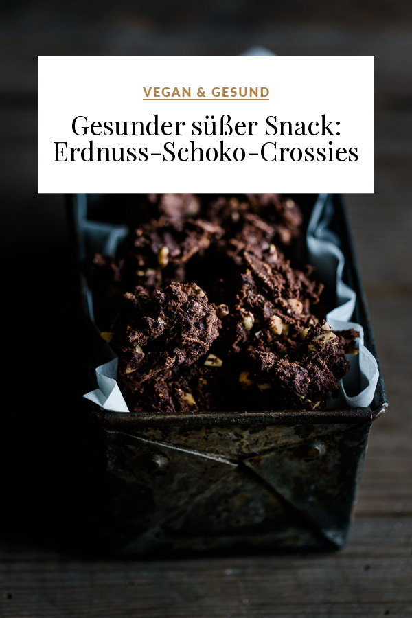 Gesunder süßer Snack: Erdnuss-Schoko-Crossies / Gesunde Süßigkeiten selbermachen